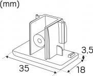 sort 1-faset endestykke