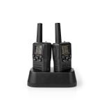 sort hovedtelefonudgang inkluderet opladningsstation timer 6 til op vox ptt 8 kanaler frekvens km 10 til op hndst 2 set walkie-talkie nedis
