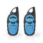 sort bl timer 3 til op ptt 3 kanaler frekvens km 3 til op hndst 2 set walkie-talkie nedis