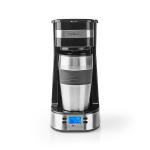 sølv sort timer tænd funktion hold-varm 1 l 4 0 kapacitet maksimal kaffemaskine nedis