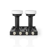 sort db 52-67 konverteringsydelse db 85 0 støjfigurinterval f-connector 4x udgangsforbindelse 0 6 monoblock quad lnb
