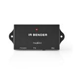 sort abs enheder 3 m 0 7 signalomrde extender fjernbetjening ir nedis