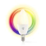 e14 hvid varm og fuldfarve wi-fi med 5w 4 kertepære led smart nedis