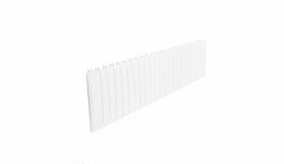 220mm l hvid stribeafdkning