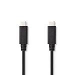 mærke sort pvc runde m 00 1 nikkelplateret w 15 gbps 10 han type-c usb han type-c usb 2 gen 2 3 usb usb-kabel