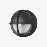 grafitgrå klar halvafskærmet lumen 505 3000k 5w 6 led skotlampe lk