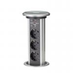 bordmontage til ledning 8m 1 motor med udtag usb x 2 med schuko 3-stikdåse stikkontakt pop-up