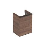 hickory nøddetræ 1låge 442x617x356mm venstre til vaskeskab smyle geberit
