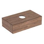 hickory nøddetræ skuffe 1 med 900x510x240mm vaskeskab variform geberit