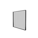 60x60cm aluramme matsort i spejl basicline sanibell