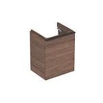 hickory nøddetræ 1låge 492x617x406mm venstre til vaskeskab smyle geberit