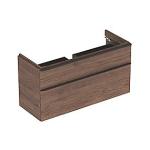 hickory nøddetræ 2skuffer 1184x617x470mm vaskeskab smyle geberit