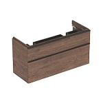 hickory nøddetræ 2skuffer 1184x617x470mm vaskeskab smyle geberit