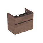 hickory nøddetræ 2skuffer 734x617x470mm vaskeskab smyle geberit