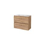 eg whiskey grebsfri kompakt 80x39cm håndvask med møbelsæt basicline sanibell