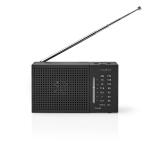 sort hovedtelefonudgang skrm hvid sort w 5 1 analog batteri fm am design brbart fm-radio nedis