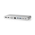 lås euro med box window hvid nylon flettet nikkelplateret runde m 20 0 type-a usb 4x type-c usb 2x mm 5 3 2x vga 1x rj45 1x hdmi 1x displayport 1x type-c usb 0 3 usb usb-adapter
