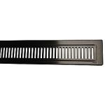 stål rustfrit behandlet pvd sort 1000mm rist og ramme rib line purus