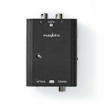 sort manual hunstik toslink 1x hun rca pdif s 1x udgang tilslutninger hun rca 2x indgang tilslutninger 1-veje converter audio digital