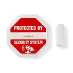 hvid db 85 cr2032 2x batteri sensor magnetic alarm vindue dr nedis