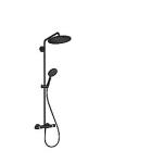 sort mat 3jet 120 s select raindance håndbruser med showerpipe 280 s select croma hansgrohe