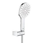 krom mm 500 1 bruseslange silverflex holder hndbruse med sprays 3 hndbruserst 130 smartactive rainshower grohe