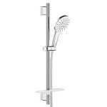 starlight-krombelgning vgholdere med 600mm hvid brusestangst smartactive rainshower grohe
