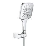 krom mm 500 1 bruseslange silverflex holder hndbruser med hndbruserst cube smartactive rainshower grohe