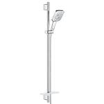 mm 750 1 bruserslange silverflex vgholdere med 900mm brusestang med brusestangst cube smartactive rainshower grohe