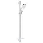 mm 750 1 bruserslange silverflex vgholdere med 900mm brusestang med brusestangst cube smartactive rainshower grohe