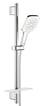 krom 3-sprays mm 900 brusestangst cube 130 smartactive rainshower grohe