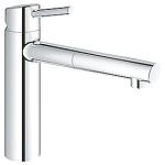 krom tud 198mm udtrksbruser med kkkenarmatur concetto grohe