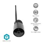sort ios android nattesyn bevgelsessensor med dc v 12 microsd cloud ip65 1080p hd full wi-fi udendrskamera smartlife nedis