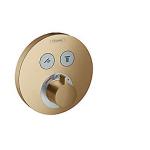 bronze børstet udtag 2 til afspærring med indbygning til termostatarmatur s showerselect hansgrohe