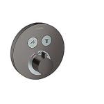 krom sort børstet udtag 2 til afspærring med indbygning til termostatarmatur s showerselect hansgrohe