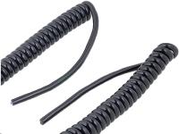 1-4m sort pur 14mm 0 x 4 - spiralkabel