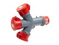 ip44 h6 400v polet 5 16a 3-vejs krydsfordeler cee
