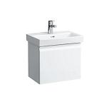 hvid låge 1 hængslet højre mm 455x397x318 underskab pro laufen