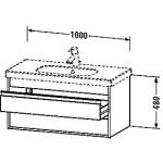 mm 1000 hvid mat vaskskab starck duravit