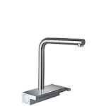 krom udtrækstud med tud 210mm køkkenarmatur m81 select aquna hansgrohe