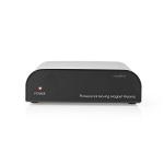 sort automatisk pladespiller phono kanaler 2 rca 1x udgang tilslutninger rca 1x indgang tilslutninger forforstærker nedis
