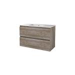 eg skotsk grebsfri 100x46cm håndvask med møbelsæt basicline sanibell