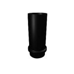 - retur ikke tages - ral9005 sort p10 7x100mm 0 skydestykke prefa