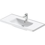 højglans hvid glaseret hanehul 1 overløb med 1005x170x480mm møbelvask d-neo duravit