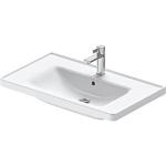 højglans hvid glaseret hanehul 1 overløb med 800x165x480mm møbelvask d-neo duravit