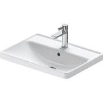 højglans hvid hanehul 1 overløb med 600x170x440mm nedfældning til håndvask d-neo duravit