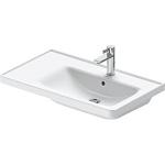højglans hvid glaseret hanehul 1 overløb med 800x170x480mm møbelvask d-neo duravit