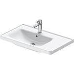 højglans hvid glaseret hanehul 1 overløb med 800x170x480mm møbelvask d-neo duravit
