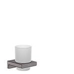 pvd krom sort brstet tandbrsteholder addstoris hansgrohe