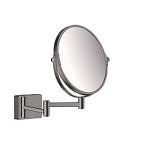 chrome black brushed kosmetikspejl barber- addstoris hansgrohe